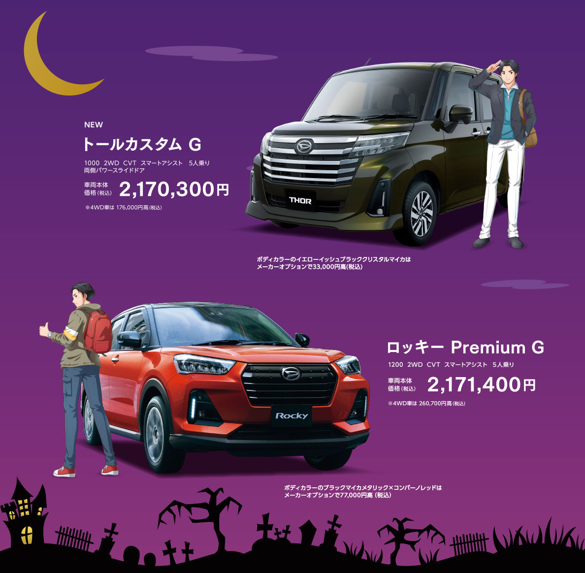 トール、ロッキー